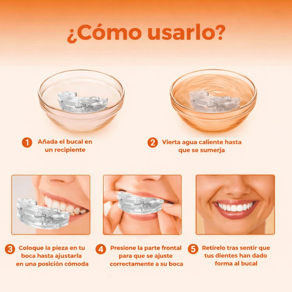 ¡PROMO 2X1! Dispositivo SENSO Bucal Nocturno contra Ronquidos Apnea y Bruxismo 🦷