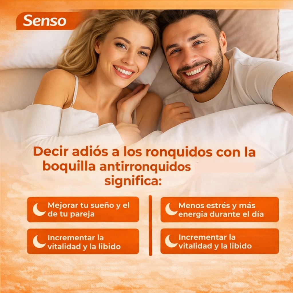 ¡PROMO 2X1! Dispositivo SENSO Bucal Nocturno contra Ronquidos Apnea y Bruxismo 🦷