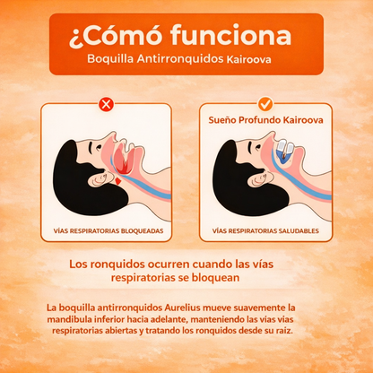 ¡PROMO 2X1! Dispositivo SENSO Bucal Nocturno contra Ronquidos Apnea y Bruxismo 🦷