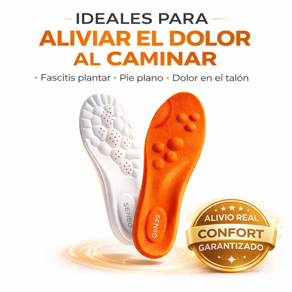 Senso - 2x1 Plantillas 5D | Elimina el dolor plantar para siempre (Comprá 1 y lleváte 2)
