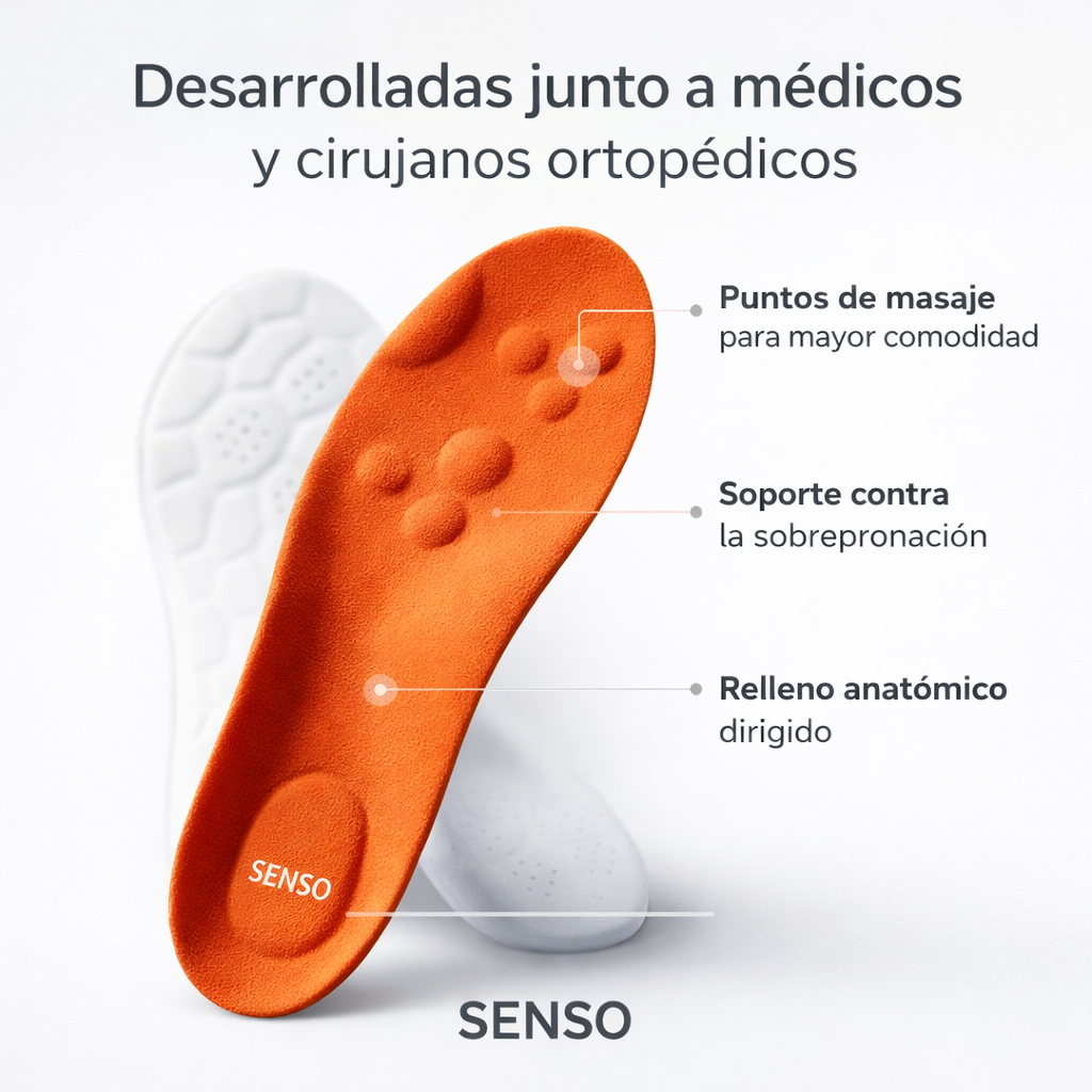 Senso - 2x1 Plantillas 5D | Elimina el dolor plantar para siempre (Comprá 1 y lleváte 2)