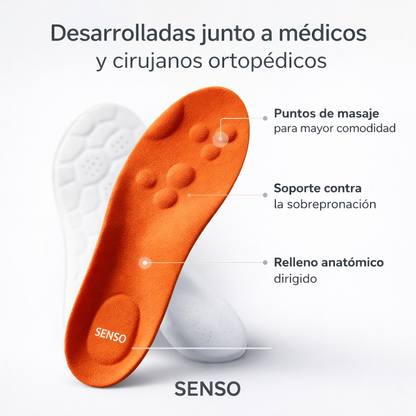 Senso - 2x1 Plantillas 5D | Elimina el dolor plantar para siempre (Comprá 1 y lleváte 2)